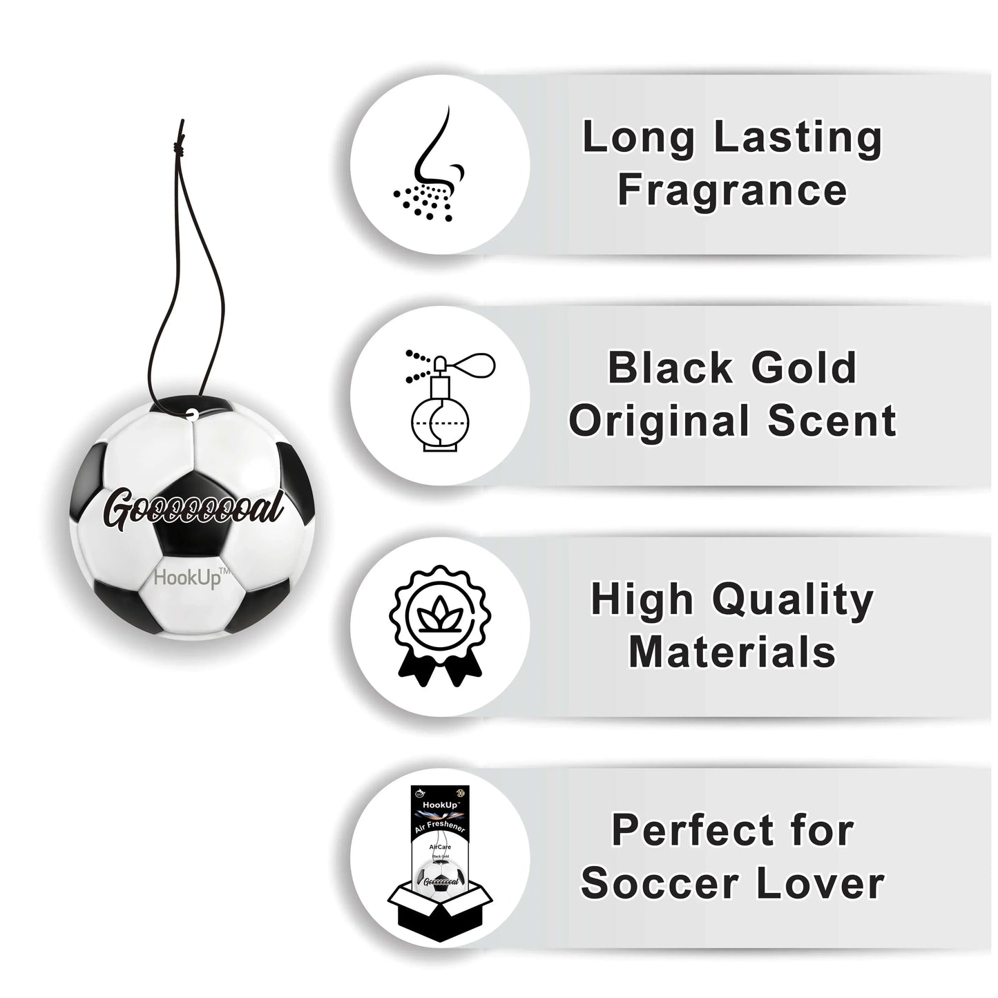 Soccer Air Freshener (4 Pack)