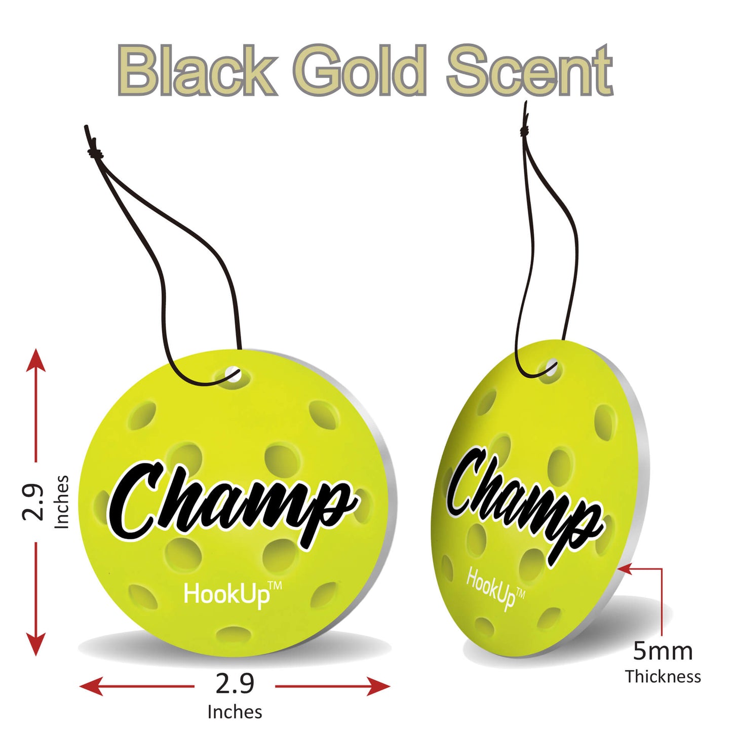 Pickleball Air Freshener (2Pack)