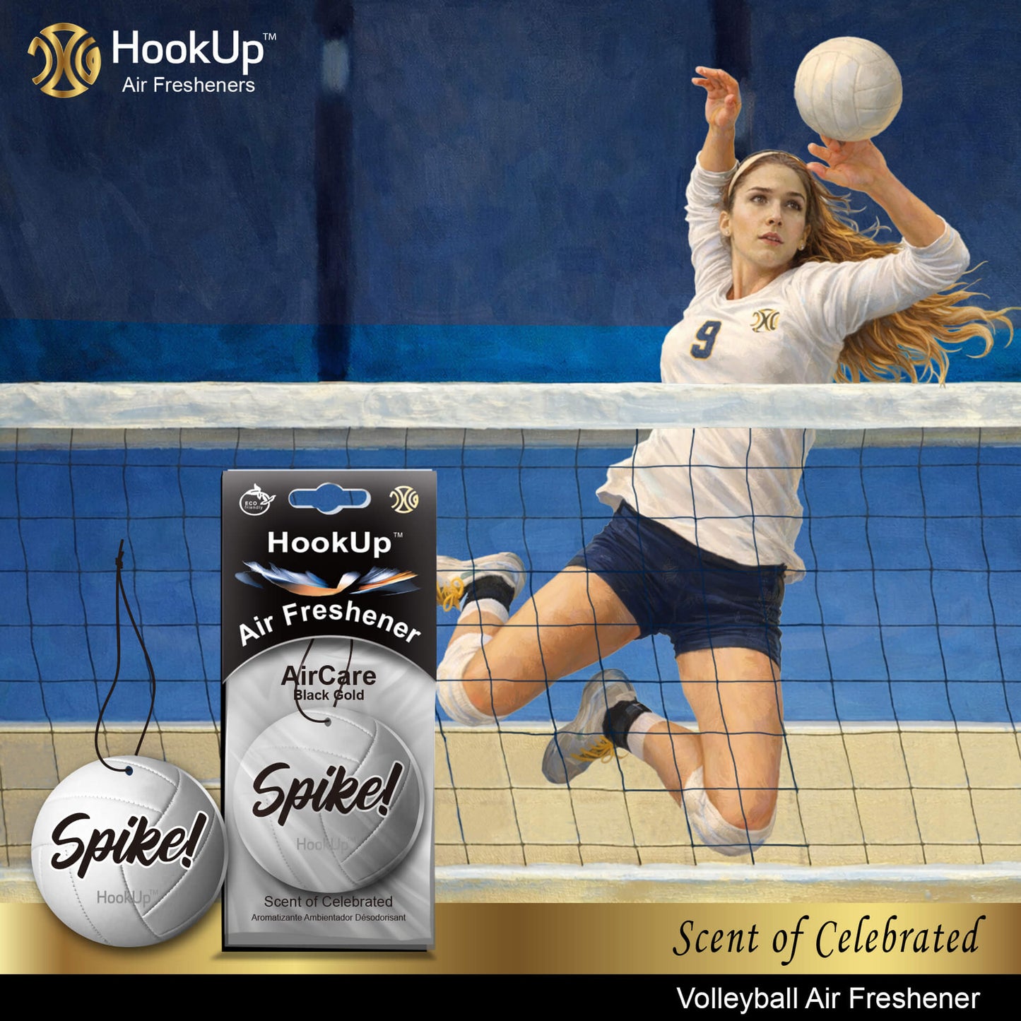 Volleyball Air Freshener (10 Pack)