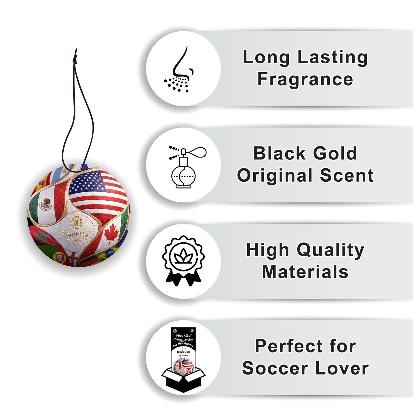 World Cup Soccer Air Freshener (2Pack)