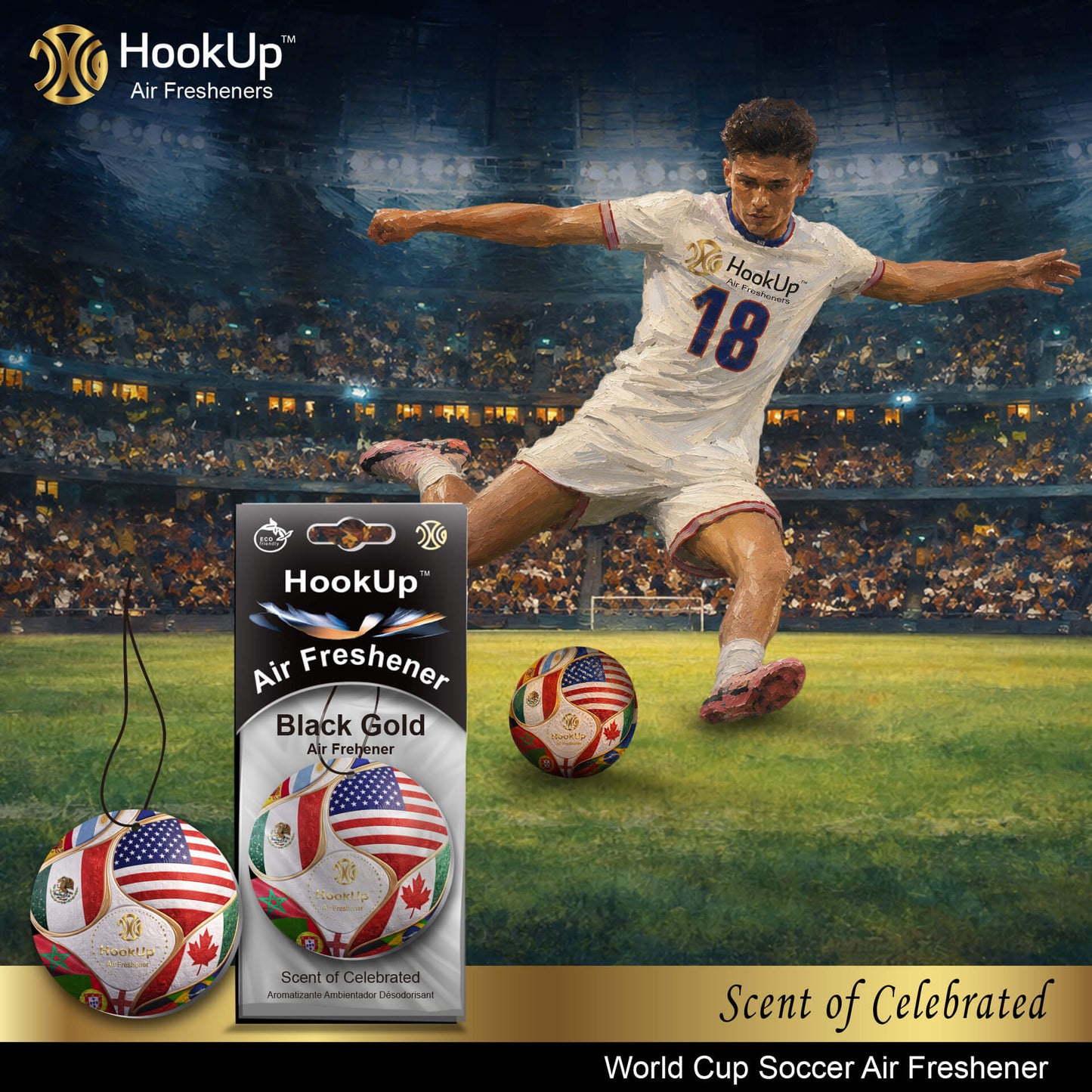 World Cup Soccer Air Freshener (2Pack)